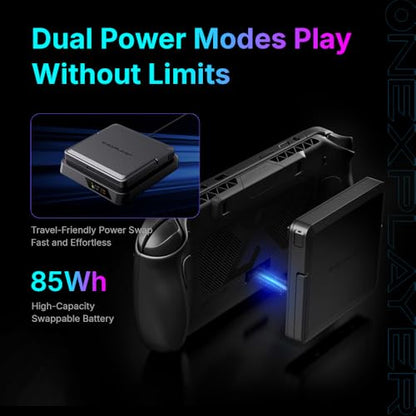 WEELIAO OneXFly Apex Portable Handheld Gaming PC with AMD Ryzen AI Max+ 395 CPU, AMD Radeon 8060S GPU, 8-inch 120Hz Display, Air Cooling Portable Gaming Console, Windows 11 Handheld (64GB+1TB) - size: Ryzen AI Max+ 395 64GB+1TB