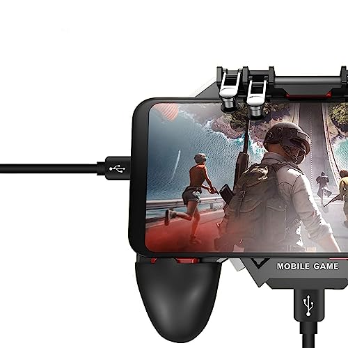 Newseego for Mobile Game Controller, [Upgrade] Phone Controller Gamepad with 6 Fingers Trigger Sensitive Shoot and Aim Trigger Controller for Android & iOS for PUBG