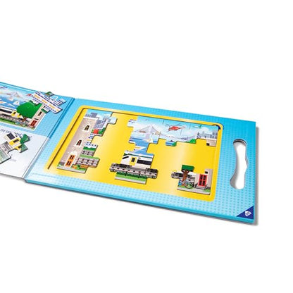 Melissa & Doug Take-Along Magnetic Jigsaw Puzzle Set – Vehicles (2 x 15 Piece) Travel Activity Toy for Preschoolers and Kids Ages 3+ - size: 8.5 x 7.25 x 0.3 inches, style: Vehicles