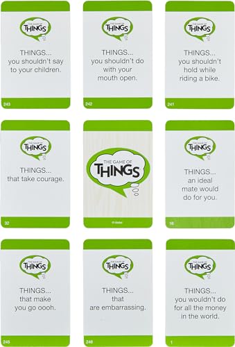Mattel Games the Game of Things Party Board Game for Teens, Adults, Family Nighs & Parties, Includes Erasable Boards & Wet Erase Markers