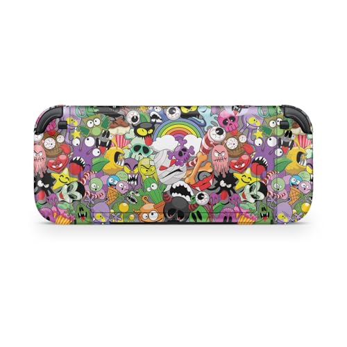 Gaming Skin Compatible with Nintendo Switch 2 Console Only - Monster Mash - Premium 3M Vinyl Protective Wrap Decal Cover - Easy to Apply | Crafted in The USA by MightySkins - color: Monster Mash, size: Switch 2 Console Skin Only, style: Matte Finish