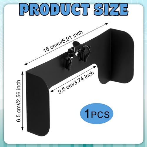 1 Pcs View Limiting Device Clip On Cloud-Overs Visors Attaches View Limiting Device Aviation Training Supplies with Soft Case(Black) - color: Black
