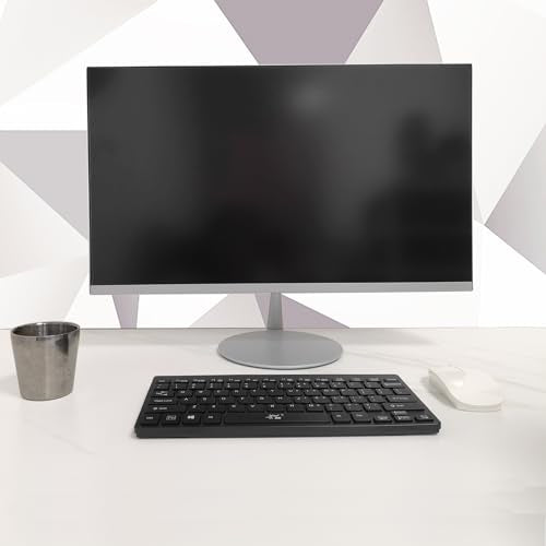 SR Mini Keyboard 2.4G Wireless Thin Light 78 Keys USB Multimedia Small for Pc Computer Laptop (Black) - color: Wireless