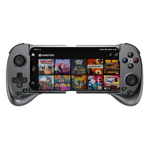 ShanWan Mobile Game Controller for iphone/Android with PHONE CASE Support, Bluetooth Wireless Gamepad - PS Remote Play, Xbox Cloud, Steam Link, GeForce NOW, MFi Arcade Games-Long Battery Life - color: Silver, size: For iPhone&Android