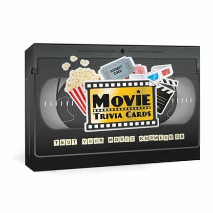 Gift Republic Movie Trivia Cards Classic Movie Question Cards Fun Quiz Questions Movie Buff Gift Portable Travel Game