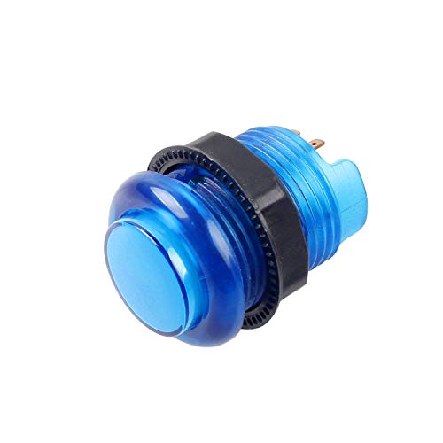 EG Starts 5X 30mm Arcade LED Lights Push Button Built-in Switch 5V Illuminated Buttons for Arcade Machine Games DIY Kit Parts Jamma Mame Raspberry Pi 1 2 3 ( Each Color of 1 Piece ) & 5 Colour