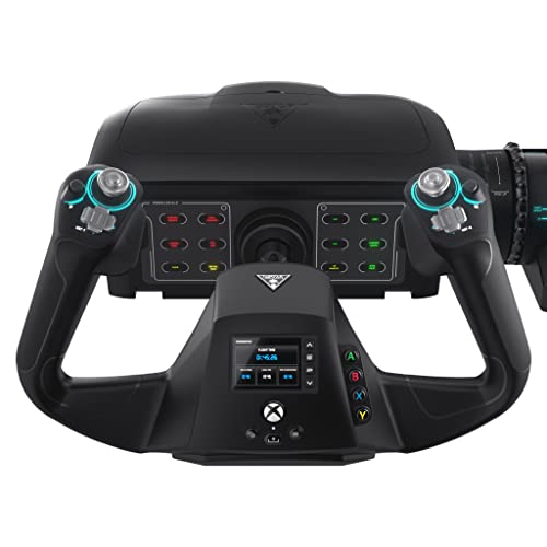 Turtle Beach VelocityOne Flight Universal Control System - Xbox Series X & Xbox Series S, Xbox One & Windows 10 & 11 PCs with Yoke Handle, Throttle Quadrant, Trim Wheel & Rudder Controls | Xbox Series X|S, Xbox One, Windows PC, Complete Controls, Yoke Han