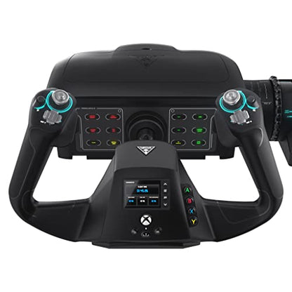 Turtle Beach VelocityOne Flight Universal Control System - Xbox Series X & Xbox Series S, Xbox One & Windows 10 & 11 PCs with Yoke Handle, Throttle Quadrant, Trim Wheel & Rudder Controls | Xbox Series X|S, Xbox One, Windows PC, Complete Controls, Yoke Han