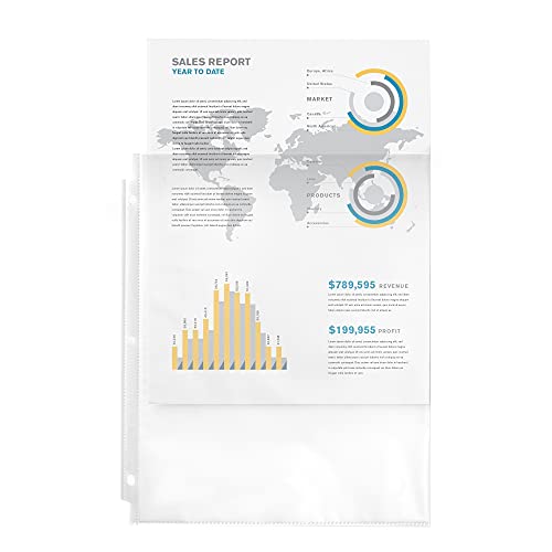 Avery Clear Standard Weight Sheet Protectors, Top Load, 10 Document Protectors (75540) - color: Clear, style: 10 Pack