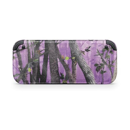 Glossy Glitter Gaming Skin Compatible with Nintendo Switch 2 Console Only - Purple Tree Camo - Premium 3M Vinyl Protective Wrap Decal Cover - Easy to Apply | Crafted in The USA by MightySkins - color: Purple Tree Camo, size: Switch 2 Console Skin Only, st