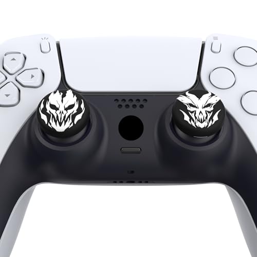 PlayVital Halloween Thumb Grip Caps for Nintendo Switch 2 Pro, Switch Pro Controller, Joystick Caps Cover for ps5, Edge, ps4, Xbox Series X/S, Xbox One, Elite Series 2 Controller - Fire Demons - color: Fire Demons