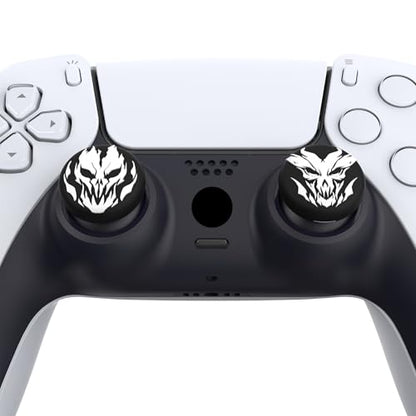 PlayVital Halloween Thumb Grip Caps for Nintendo Switch 2 Pro, Switch Pro Controller, Joystick Caps Cover for ps5, Edge, ps4, Xbox Series X/S, Xbox One, Elite Series 2 Controller - Fire Demons - color: Fire Demons