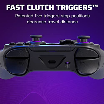 PDP Victrix Pro BFG Wireless Gaming Controller for Playstation 5 / PS5, PS4, PC, Modular Esports Gamepad, Remappable Buttons, Customizable Triggers/Paddles/D-Pad/Fightpad, PC App, Black - color: Black