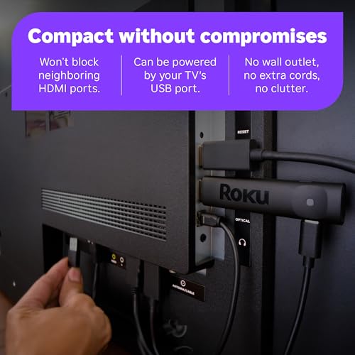 Roku Streaming Stick Plus with Voice Remote - 4K & HDR10+ | 4K & HDR Streaming Device for TV with Roku Voice Remote - Free & Live Local News, Sports - style: 4K