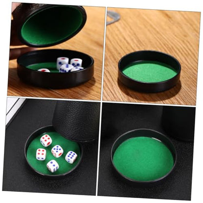 ibasenice 5pcs Dice Cup Replacement Parts Dice Cup Lid and Base for Ktv Games Quiet Shaker Accessory for Parties and