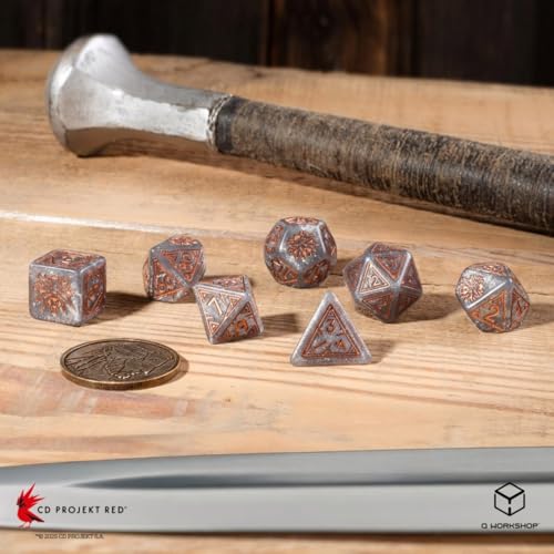 The Witcher Ornamented Dice Set: Geralt, Price of Neutrality by Q Workshop