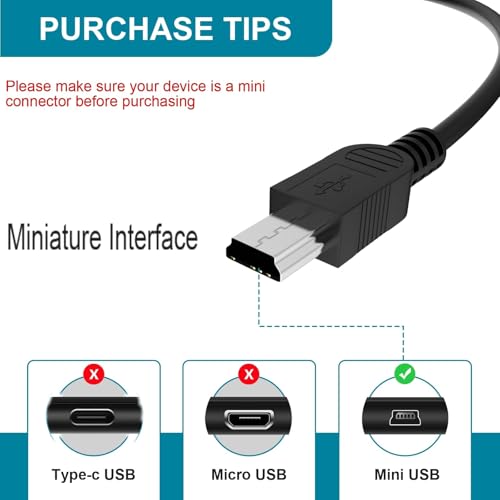 Saipomor Replacement Charger Mini USB Power Cord Charging Cable Compatible with Nintendo Wii U Pro Controller (6ft) - size: 6ft