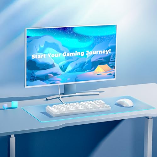 Redragon K552P Mechanical Gaming Keyboard TKL with 18 Backlight Modes, Hot-Swappable Blue Switches, 87-Key Compact Ergonomic Design, N-Key Rollover & Software Programmable Macro - RGB, White - color: White RGB