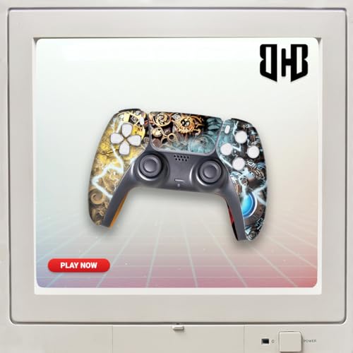 Dishonestty Custom PS-5 Controller Wireless compatible with Play-Station 5 Console by BCB Controllers | Proudly Customized in USA with Permanent HYDRODIP Printing(NOT JUST A SKIN)(MODDED) - color: Dishonestty, size: Modded - Front Print Only