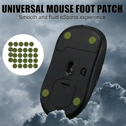 160 Pcs Mouse Slider Pads Replacement, PTFE Glide Dots 6mm and 7mm Universal Mouse Skates for Gaming Mouse and Office Mice, Smooth Glide Upgrade Compatible with Cloth or Hard Mousepads (Green) - size: Dia 6mm/7mm Green