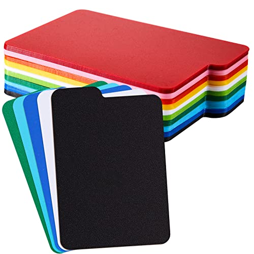 Lewtemi 50 Pcs Card Dividers PP Trading Card Page Dividers Playing Separator for Office and Sports Gathering Storage Supplies, 2.6 x 3.8 Inch, 10 Colors (Multicolor) - color: ['White', 'Red', 'Dark Red', 'Yellow', 'Blue', Blue', 'Light 'Green', Green', 'P
