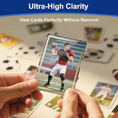 400 Pcs Soft Trading Card Sleeves, Top Loading Penny Card Sleeves for Standard Cards 2.5" X 3.5"，Ultra-Clear Card Protector for Game Cards, Baseball,Sports Cards,Mini Photos