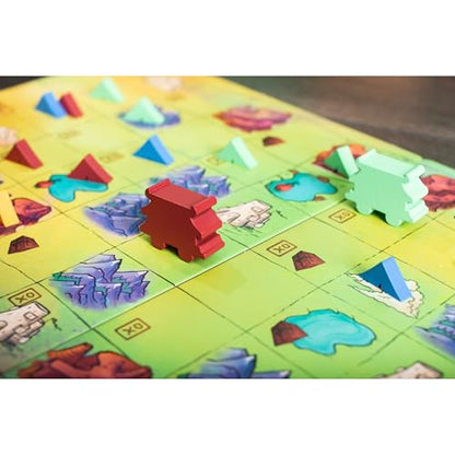 Red Raven Games Creature Caravan Adventure Board Game | Epic Adventure Tableau-Building Board Game of Traveling, Trading & Battling Ember Zombies Across Arzium