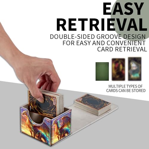 for MTG Card Storage - High Capacity Anime Card Sleeves, Commander Decks, Dragon - color: Dragon