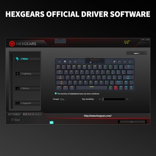 Hexgears A1 Low Profile Wireless Mechanical Keyboard - 60% Compact TKL, Bluetooth 5.0/2.4GHz/Wired USB C Hot Swappable Tactile Switch, RGB Backlit Mini Portable Gaming Keyboard Aluminum for PC/MAC - size: A1 - Mini, style: Tactile