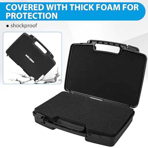 64 Slot Miniature Figure Storage & Carrying Case with 2 Foam Layers | Hard Shell Figurine Minature Case with 2 Customizable Foam Layers for Large Miniatures