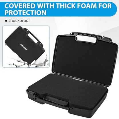 64 Slot Miniature Figure Storage & Carrying Case with 2 Foam Layers | Hard Shell Figurine Minature Case with 2 Customizable Foam Layers for Large Miniatures
