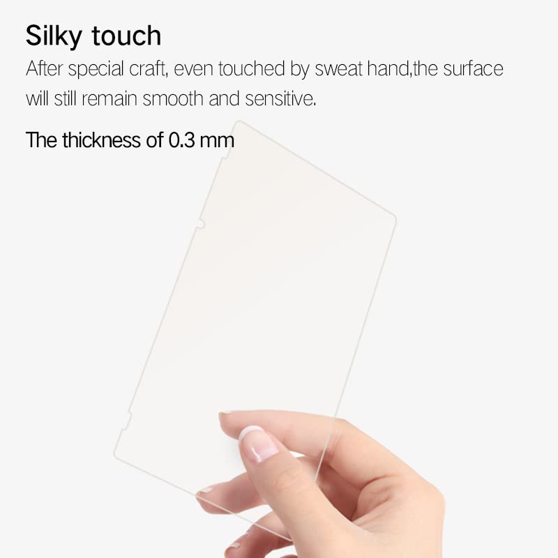 PERFECTSIGHT Anti Blue Light Anti Glare Tempered Glass Screen Protector Compatible with Nintendo Switch OLED 7 inch, [Eye Protection] [Great Gaming Experience] - Matte Clear Anti Fingerprint 1 Pack - size: NS oled 7 inch