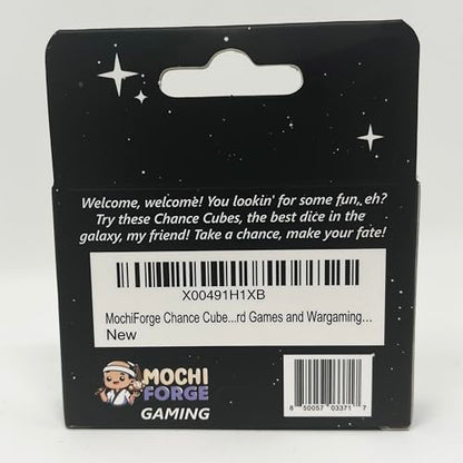 Chance Cubes – Set of 10 Premium Sci-Fi Dice | Inspired by Star Wars | Collectible D6 Tabletop Dice for RPGs, Board Games & Display