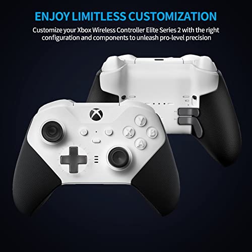 Complete Component Pack for Elite Controller Series 2 - Accessories Replacement Parts Repair Kit with Storage Case, Charging Dock and Charger Cable, 4 Thumbsticks, 4 Paddles, 1 D-Pad - color: Black