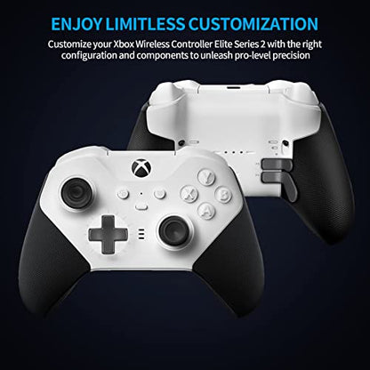 Complete Component Pack for Elite Controller Series 2 - Accessories Replacement Parts Repair Kit with Storage Case, Charging Dock and Charger Cable, 4 Thumbsticks, 4 Paddles, 1 D-Pad - color: Black