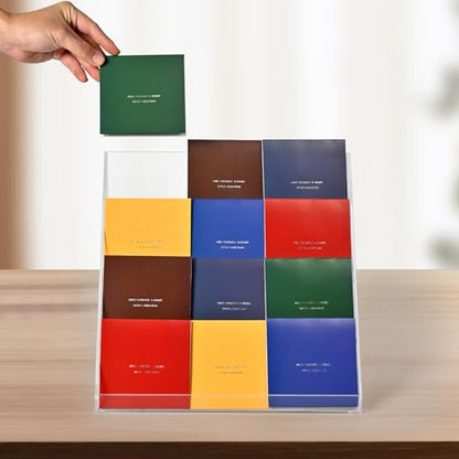 PecMuikee Greeting Card Display, 4 Tiers Clear Acrylic Sticker Display Stand for Vendors Retail, Display Photo Stand for Counter Tabletop Display Supplies, 1 Set - color: 1 Set