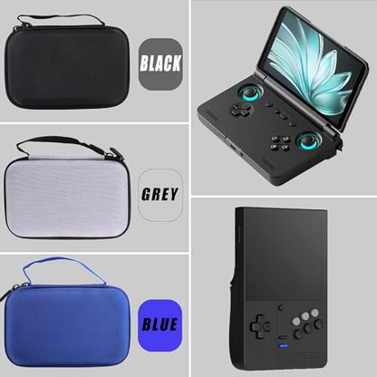 Hard EVA Carrying Storage Case Compatible with Retroid Pocket Flip 2 / Retroid Pocket Classic Retro Game Handheld Console Protective Travel Storage Box (Black) - color: Black