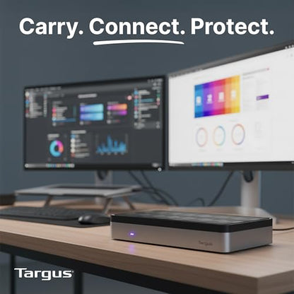 Targus USB-C Universal Quad 4K (QV4K) Docking Station with 100W Power Delivery, Black (DOCK570USZ)