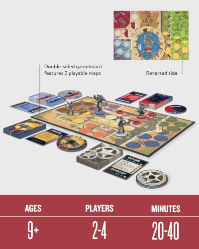Restoration Games Unmatched Stars & Stripes | Strategy Board Game for 2 to 4 Players, American Legends Expansion with Miniatures, Unique Decks, 2 Battlefields, Ages 9+