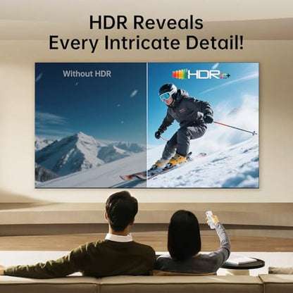 8K HDMI Splitter 1 in 2 Out - 60Hz, Supports 4K@120Hz HDR, Dolby/DTS, EDID, HDCP 2.3 for PS5, Xbox, NVIDIA - 3.5mm Audio Extraction, USB-C Power Input(1 Pack)