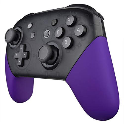 eXtremeRate Purple Replacement Handle Grips for Nintendo Switch Pro Controller, Soft Touch DIY Hand Grip Shell for Nintendo Switch Pro - Controller NOT Included - color: Purple