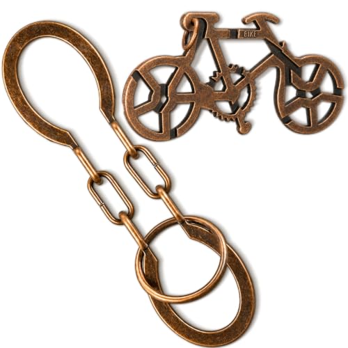 2 Pcs Metal Brain Teaser Puzzle for Adult Teen,Bicycle Horseshoe Chain | 3D Logic Puzzle Set, Iq Education Challenge Toy, Unlock Interlocking Puzzle Gift, Brain Puzzles for Family Classroom - style: Bicycle Horseshoe Chain
