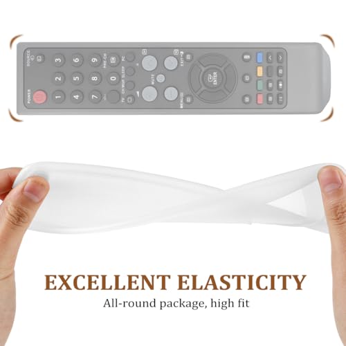 Remote Control Covers Transparent Silicone Dust Protector for Tv and Air Conditioner Remotes Flexible Fit Clear Sleeve