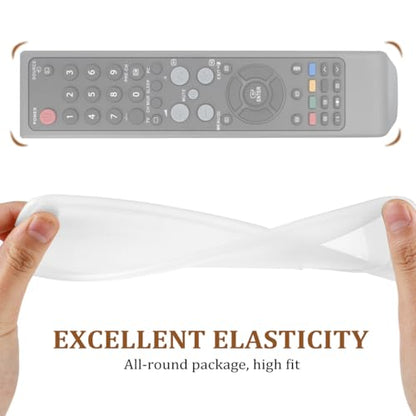 Remote Control Covers Transparent Silicone Dust Protector for Tv and Air Conditioner Remotes Flexible Fit Clear Sleeve