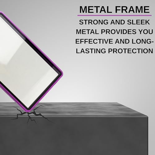 RedCap Magnetic Aluminum PSA Graded Card Holder 35PT Premium PSA Slab Protector Display Case with UV Resistant Glass Fits Standard PSA Graded Sports Trading Cards - Amethyst - color: Amethyst
