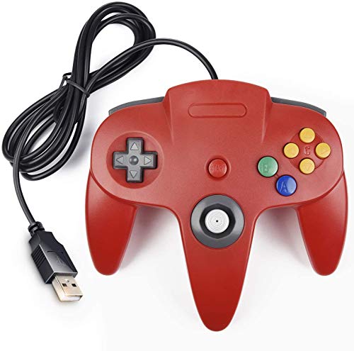 miadore 4 Pack USB N64 Controller, Classic N64 Controller Wired 64 Gamepad Controller Joystick for PC MAC Raspberry pi 4 [Windows]…