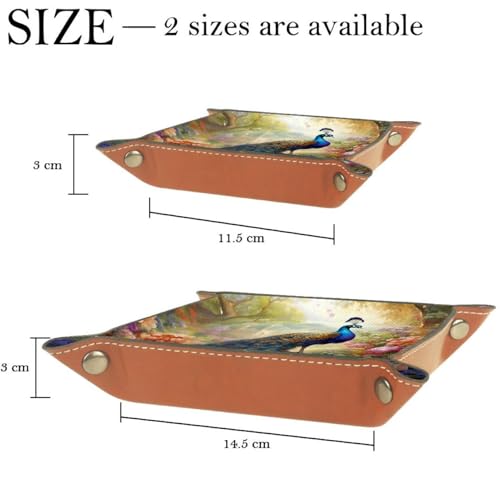 Peacock Flowers Dice Tray Dice Rolling Tray Folding Dice Holder for Dice Games, Like RPG, DND and Other Table Games - color: Multi 16