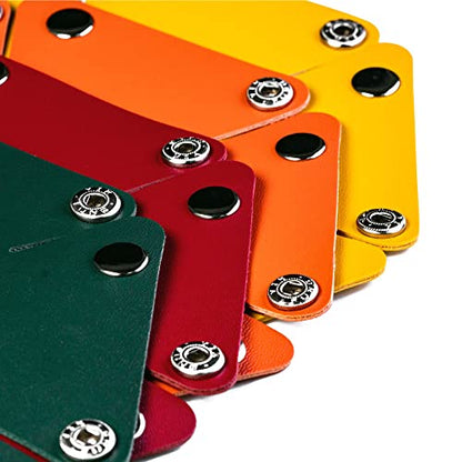 4-Pieces Dice Case & Storage Box PU Leather Folding Dice Holder | Round Dice Box, Dice Tray, Storage Polyhedral Dice, Dice Accessory, Jewelry Coin Storage, for Tabletop Games Board Games