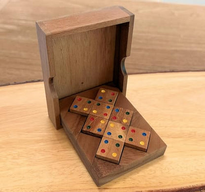 Color Match 8 Pieces Challenging Wooden IQ Puzzle Fun Play and Gift Brain Teaser Game for Adults and Teens - style: 8 Pieces Color Match