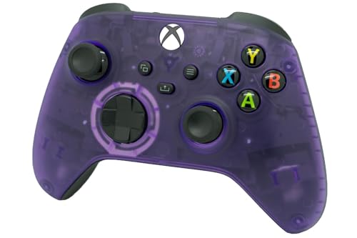 ProControllers LLC Wireless Custom Controller Compatible with PC, Windows 10+, Series X/S & One (Series X/S Clear Purple) - color: Series X/S Clear Purple